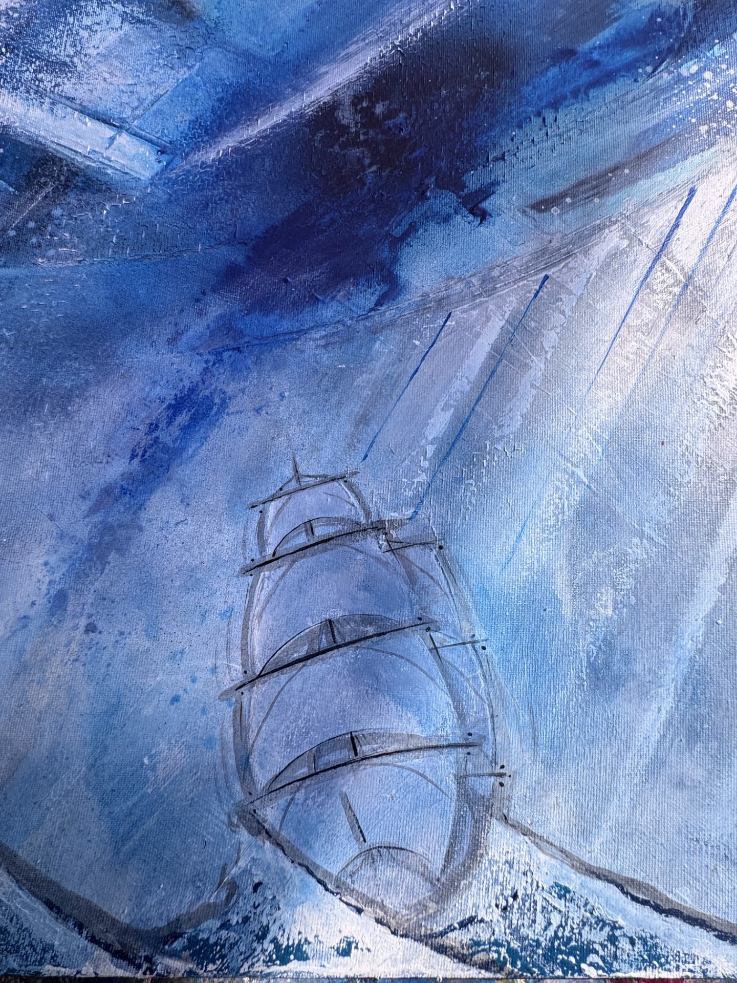 Ramine Debrest
"Le Français dans la graine"
Taille: 45x55 cm 
Technique: Acrylique sur lin.